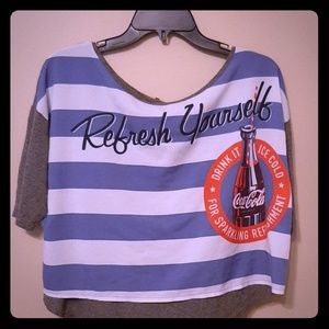 Coca-cola crop top